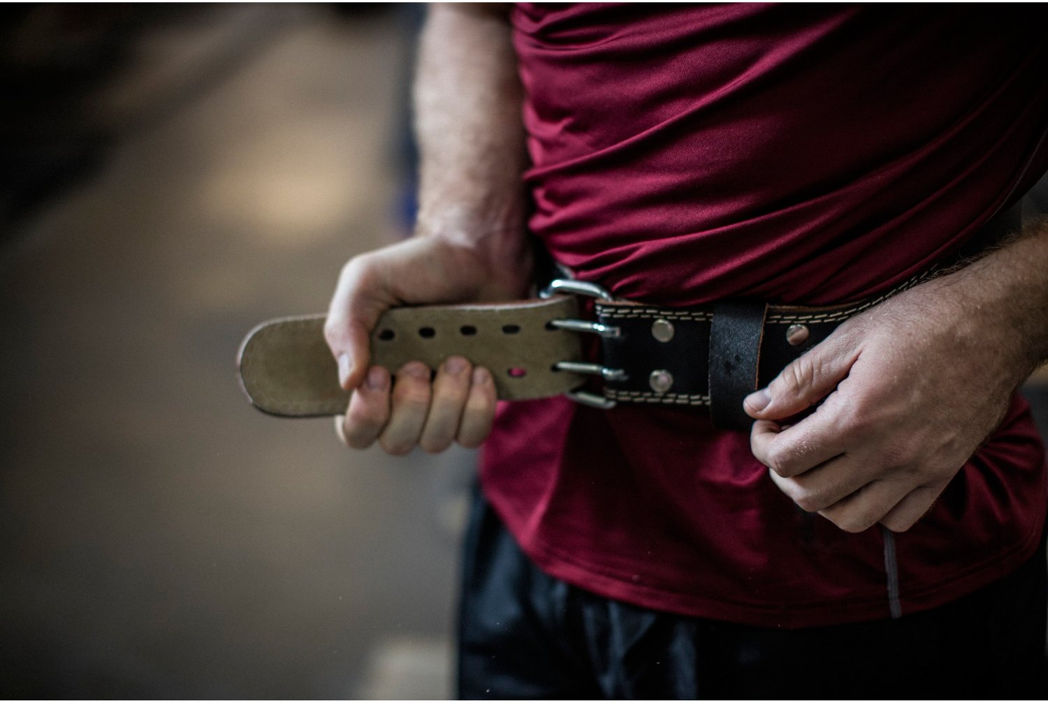 Harbinger 4" Padded Leather Weight Lifting Belt                                                                                  - view number 2