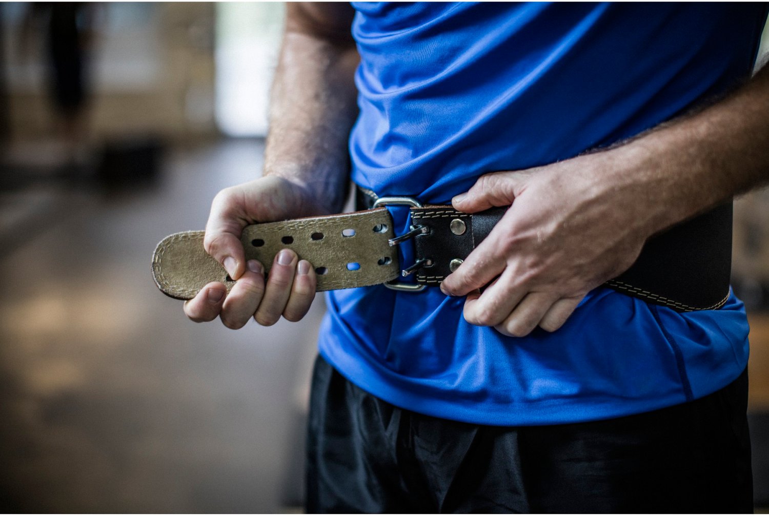 Harbinger 4" Padded Leather Weight Lifting Belt                                                                                  - view number 5