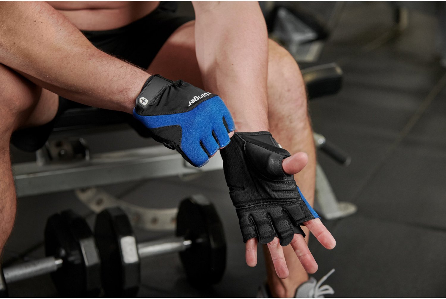 Harbinger Men's Training Grip Nonwrist Wrap Gloves                                                                               - view number 8