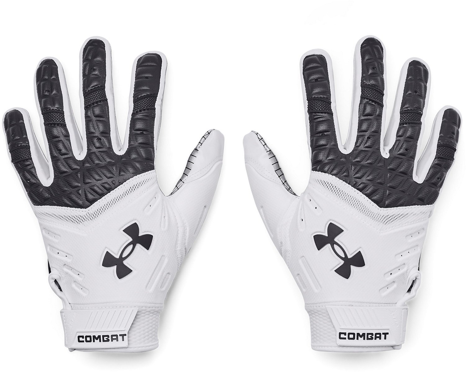 All black under armour football gloves fashion