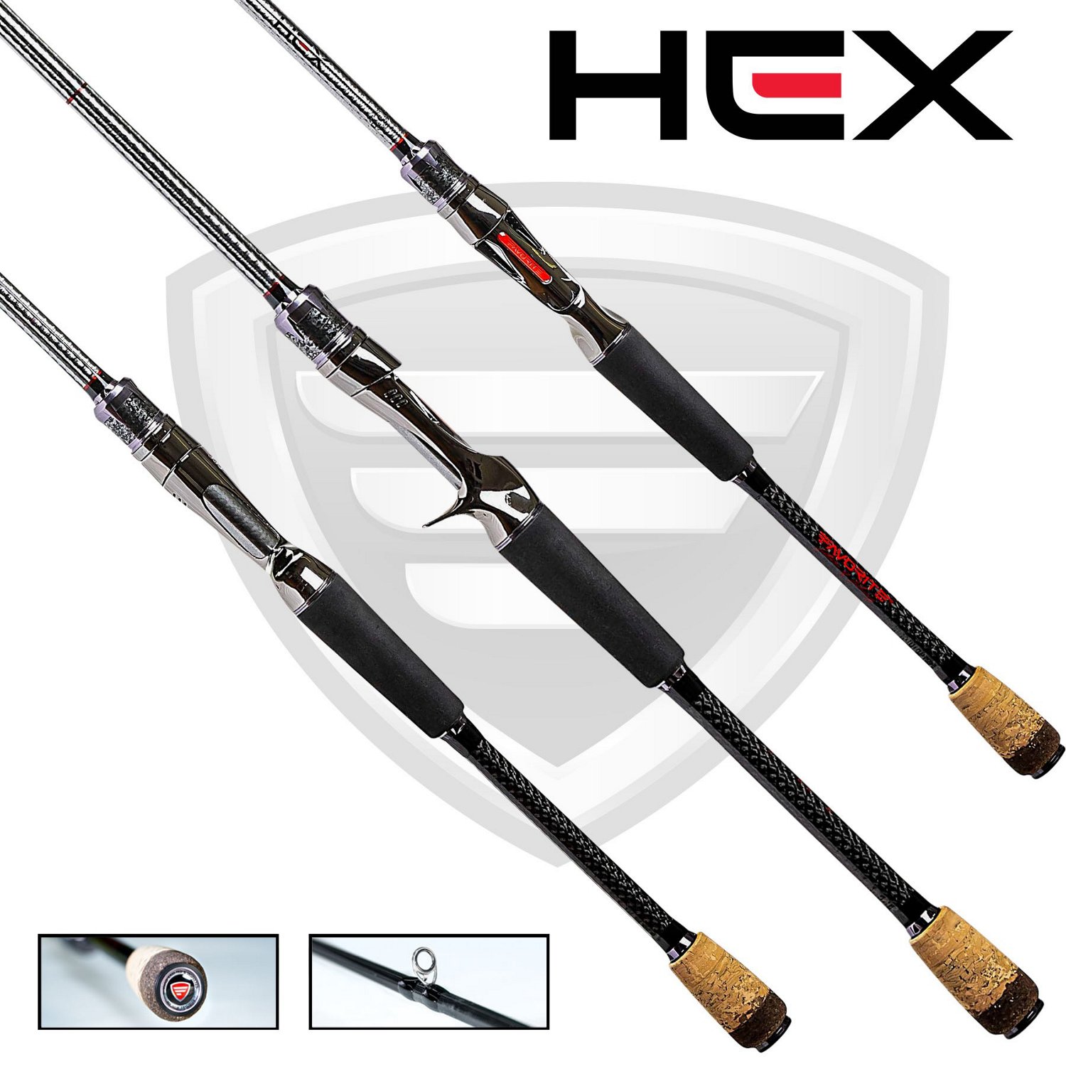 Favorite Fishing MDJ Hex 7 ft 8 in H Casting Rod - view number 6