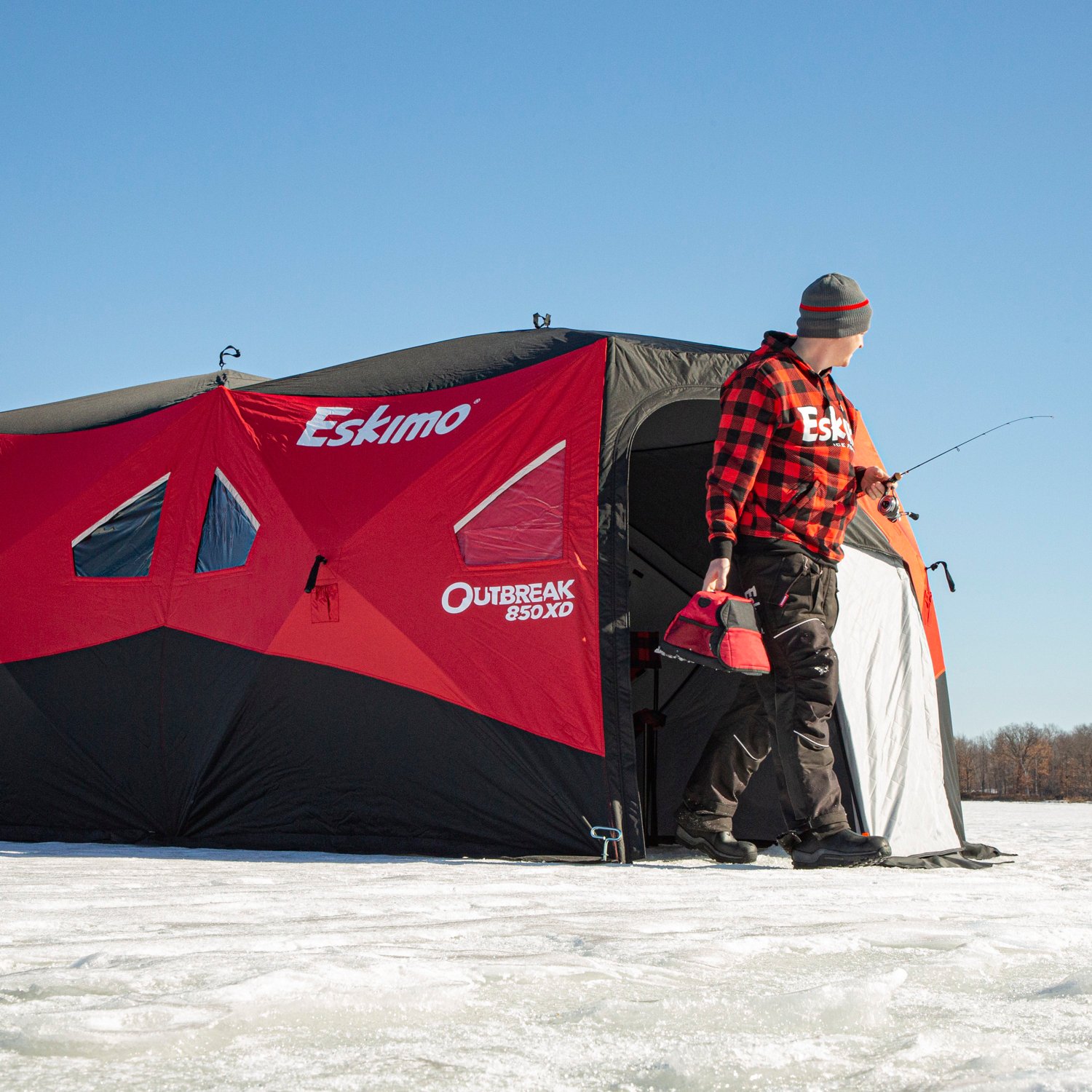 Eskimo Outbreak 850XD Insulated Wide Bottom Pop Up Portable Shelter - view number 3
