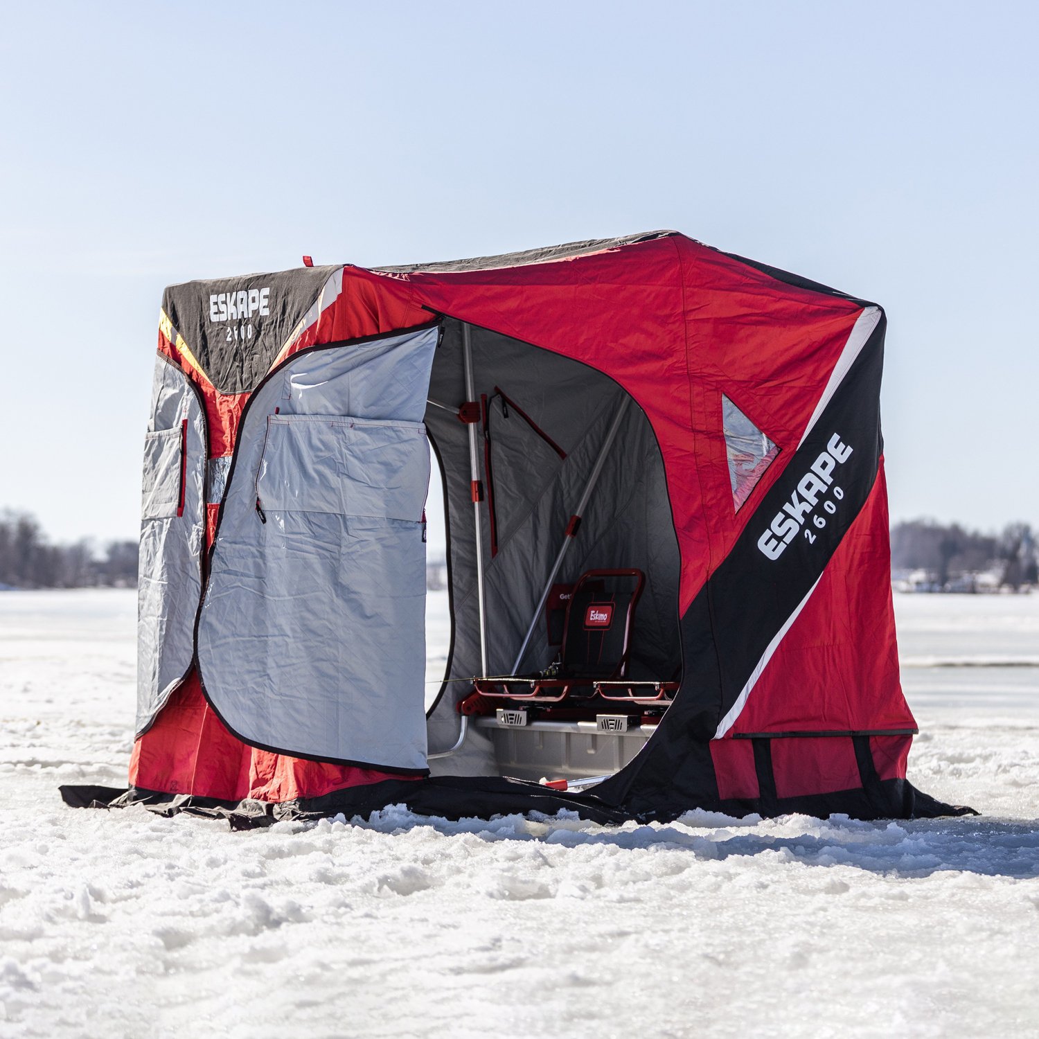 Eskimo Eskape 2600 Insulated Side Door Sled Shelter - view number 7