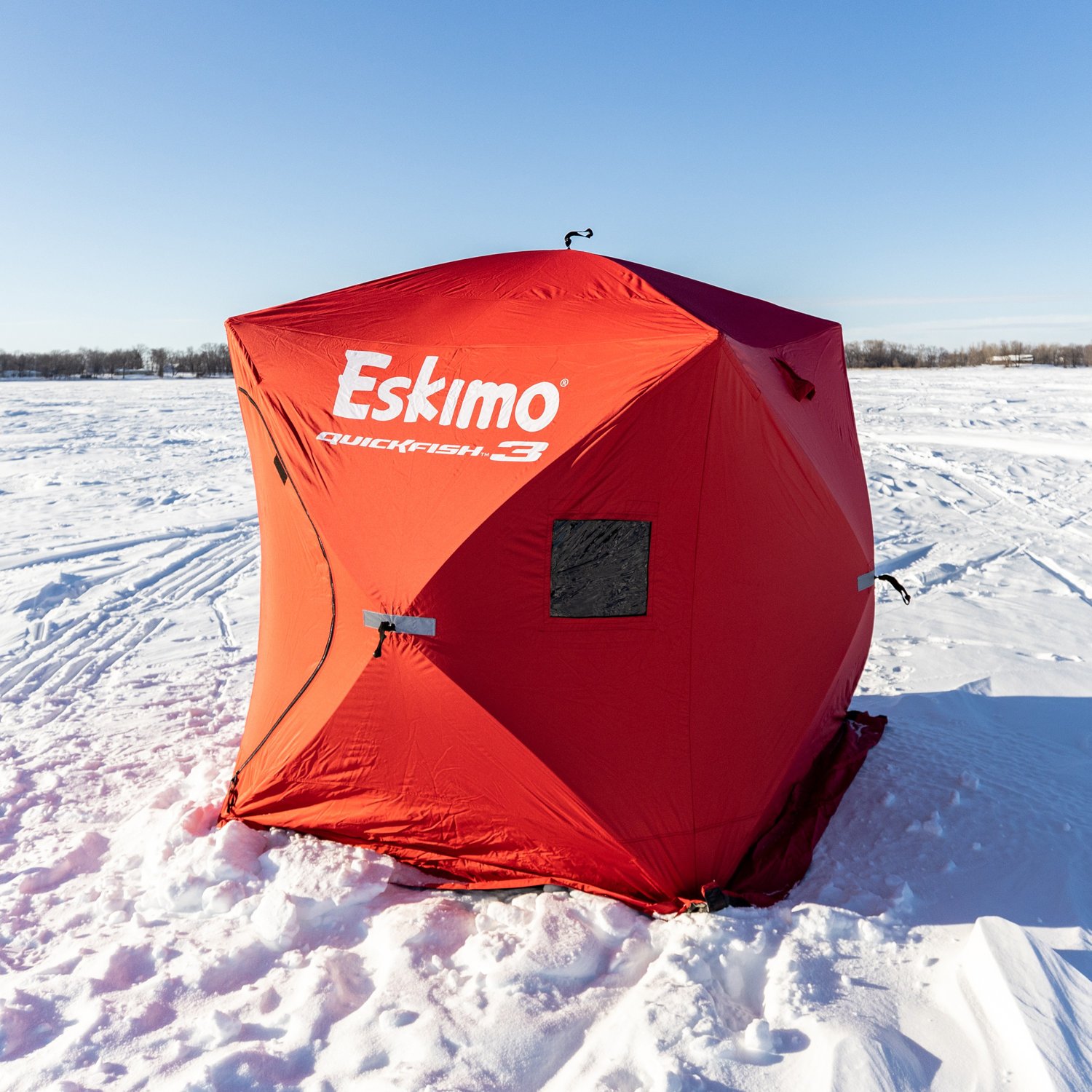 Eskimo QuickFish 3 Pop Up 3Person Portable Shelter Academy