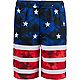 O'Rageous Boys' Tie-Dye American Flag Printed Board Shorts                                                                       - view number 1 selected