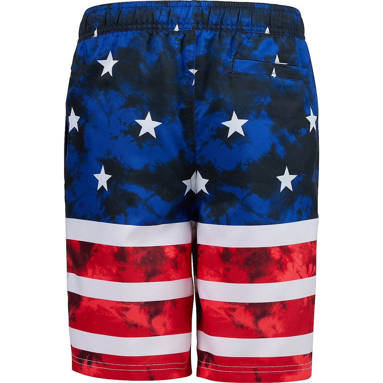 O'Rageous Boys' Tie-Dye American Flag Printed Board Shorts                                                                       - view number 2