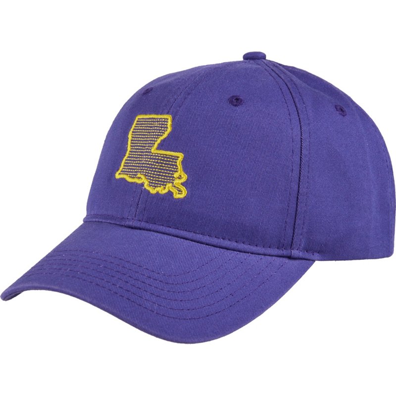 Academy Sports + Outdoors Men's Louisiana Cap Royal Purple - Men's Hunting/Fishing Headwear