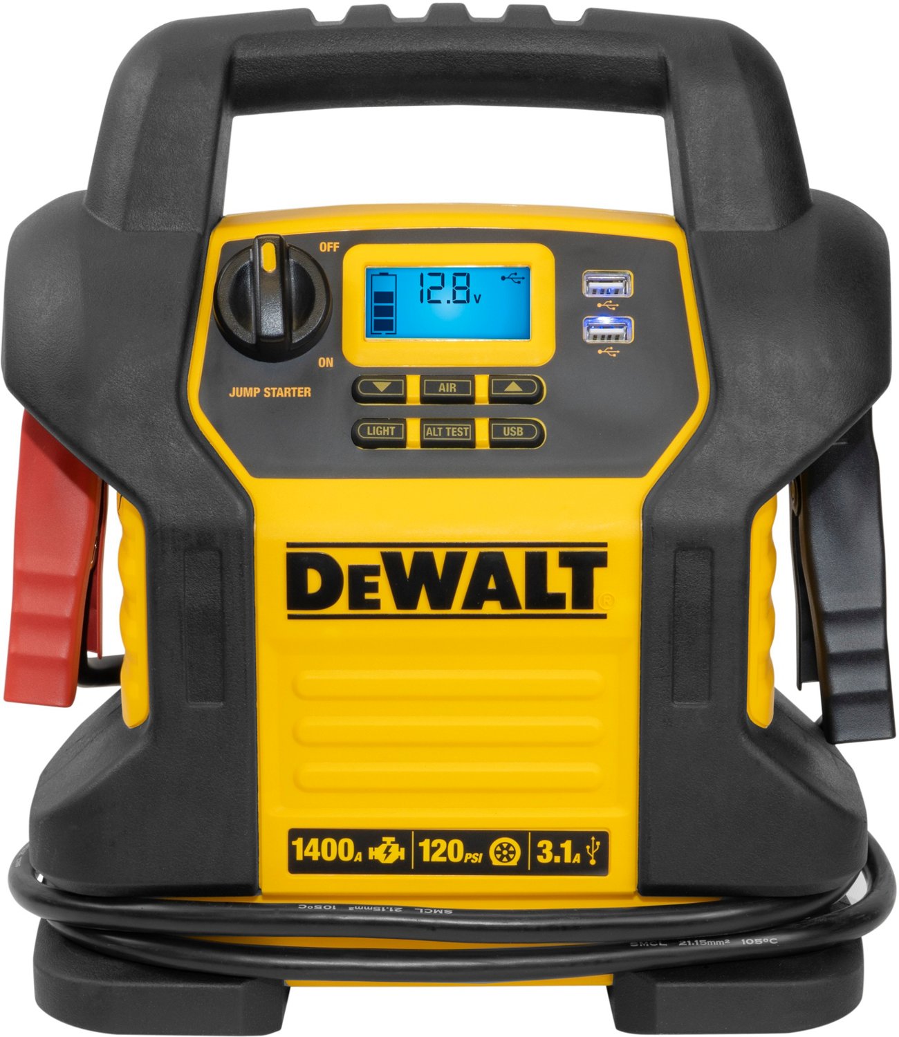 DeWALT 1600 Peak Amp Professional Jump Starter with Air Compressor
