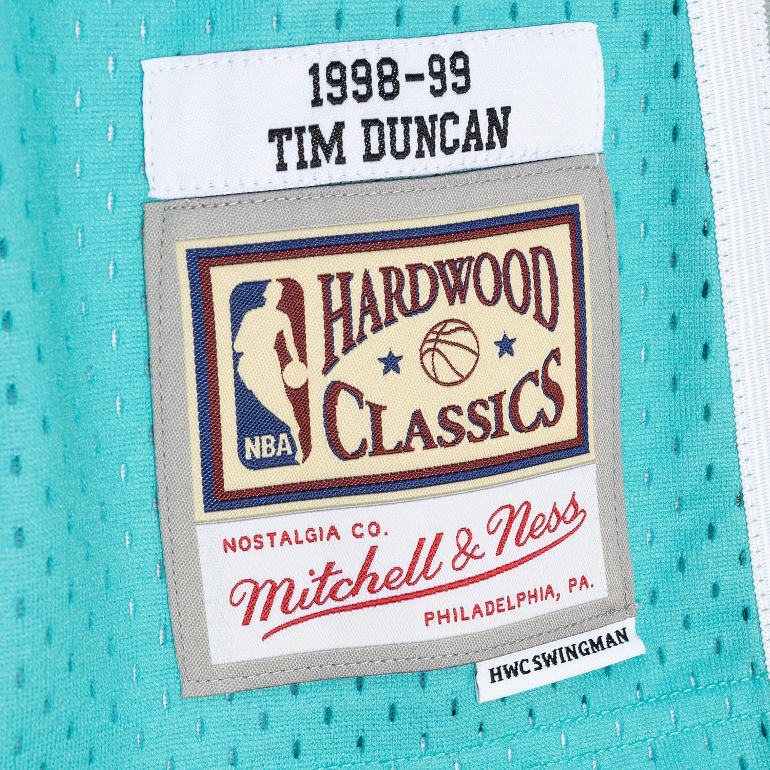 Mitchell & Ness Men's San Antonio Spurs Duncan NBA Split Swingman 1998 Jersey - view number 4