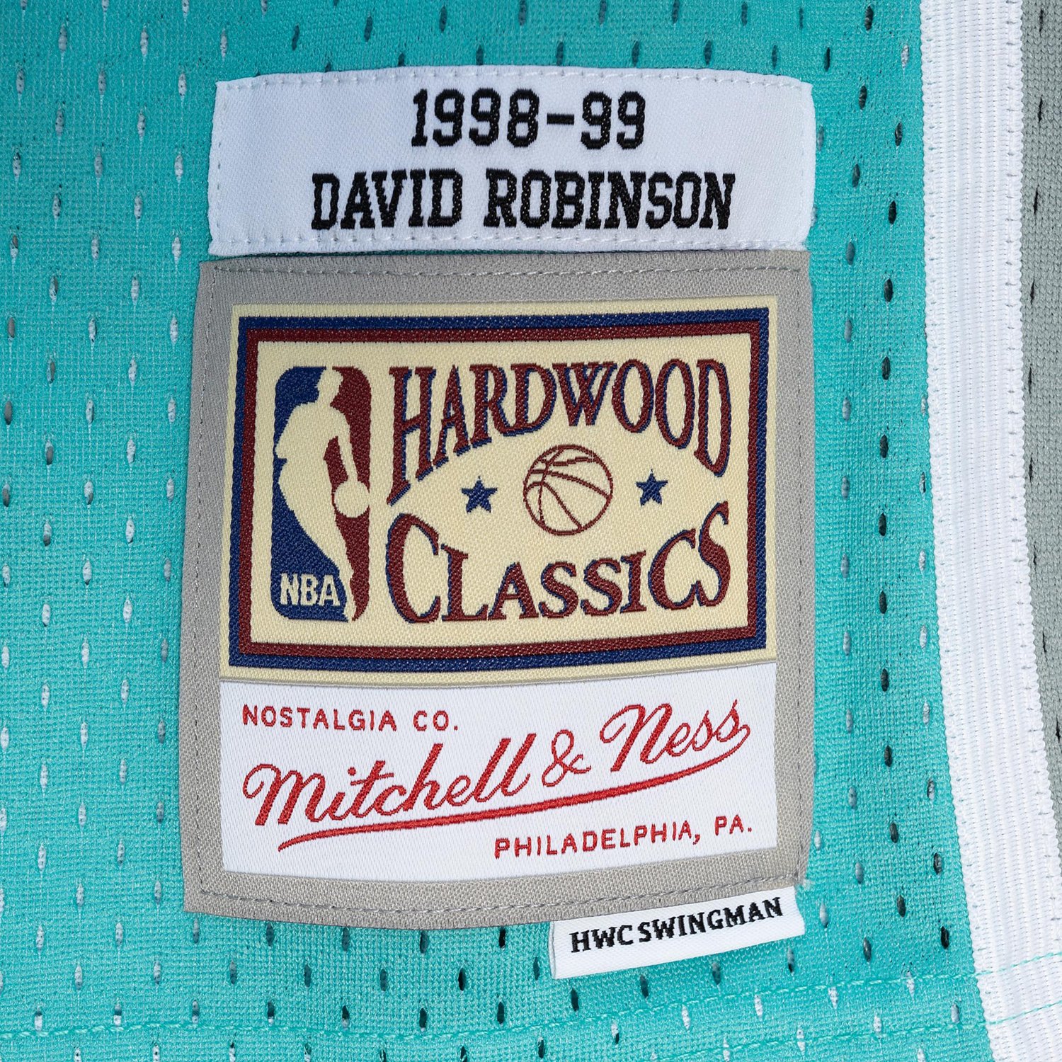 Mitchell & Ness Men's San Antonio Spurs Robinson NBA Split Swingman 1998 Jersey - view number 4