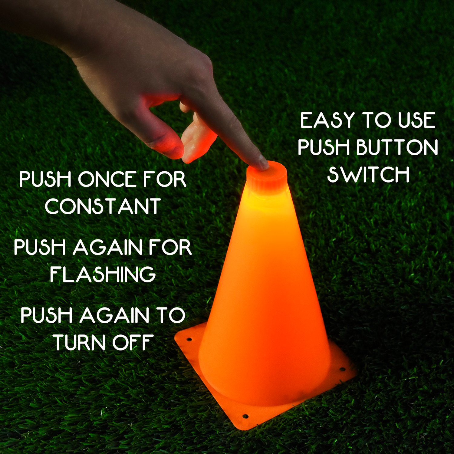 GoSports LED Light Up Sports Cones 6-Pack - view number 3