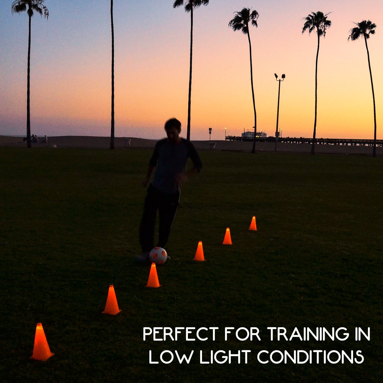 GoSports LED Light Up Sports Cones 6-Pack - view number 4