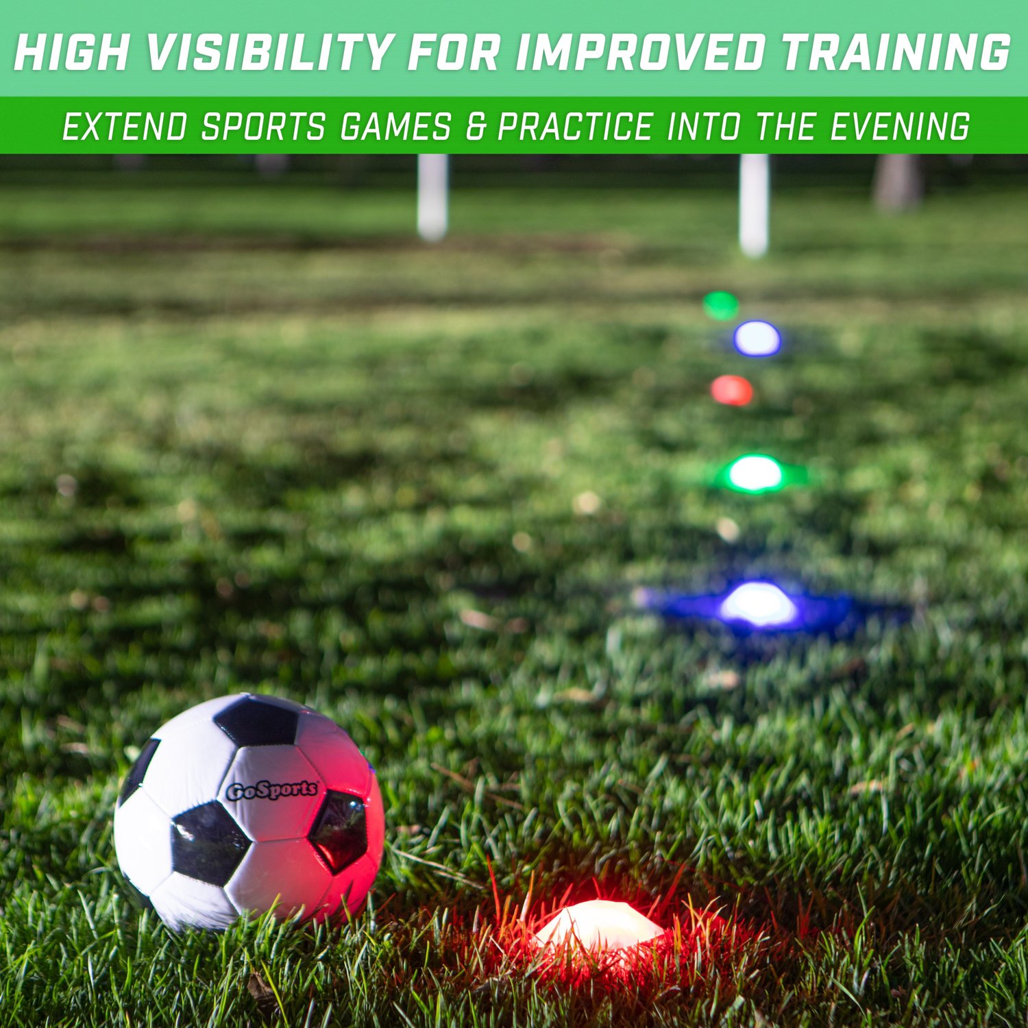 GoSports Modern Light Up Cones 6-Pack - view number 4