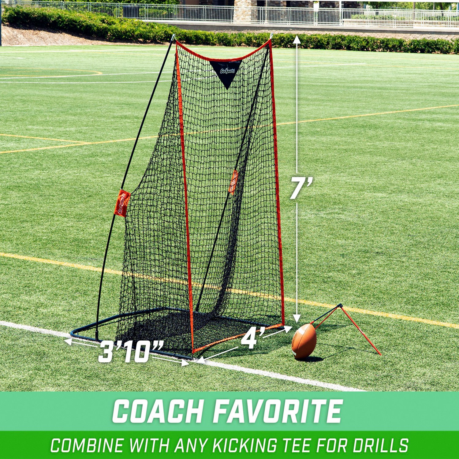 GoSports 7 ft x 4 ft Football Kicking Net | Academy