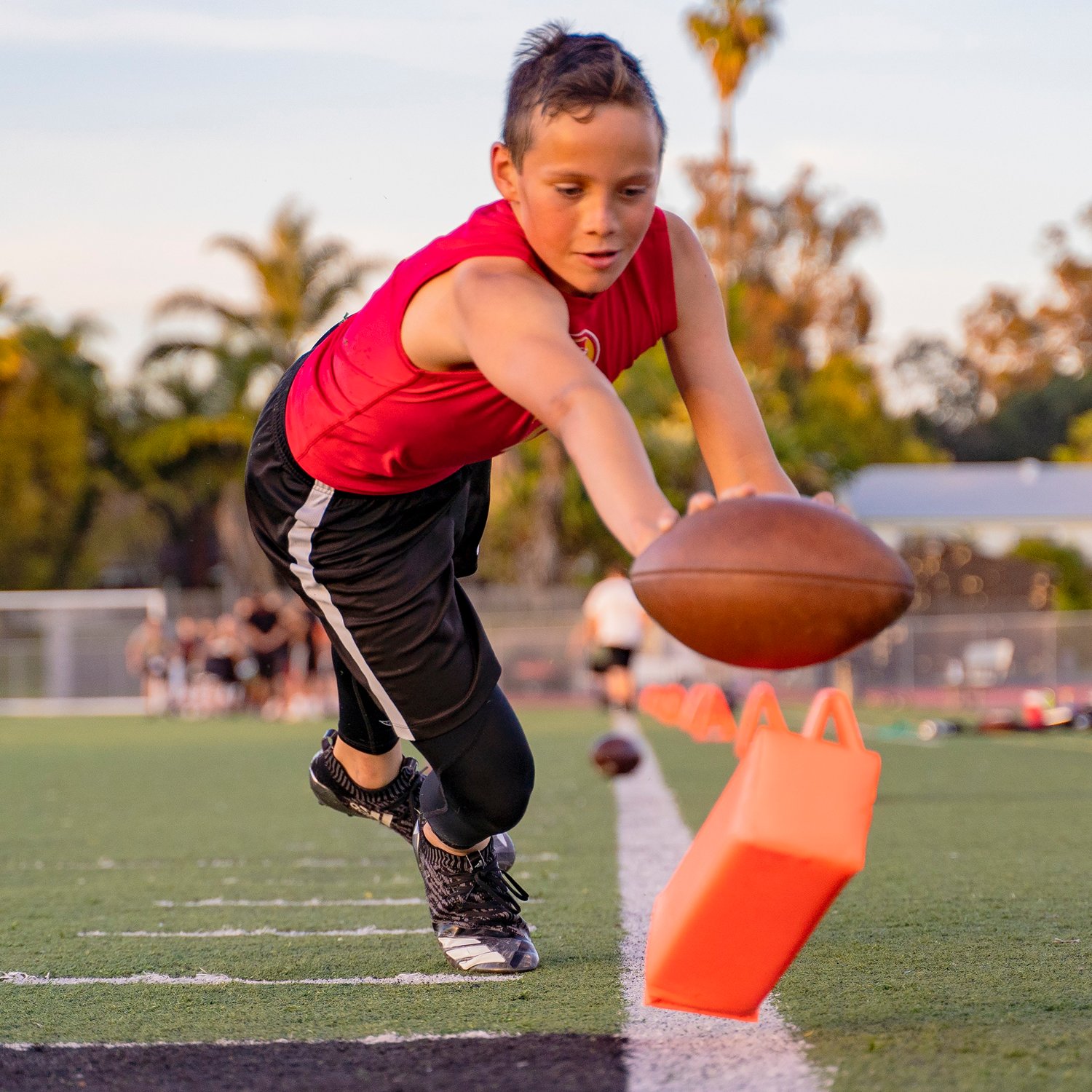 GoSports Football End Zone Pylons 4Pack Academy