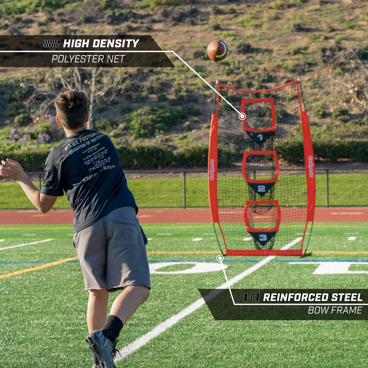 GoSports Football Training Vertical Target Net - view number 3