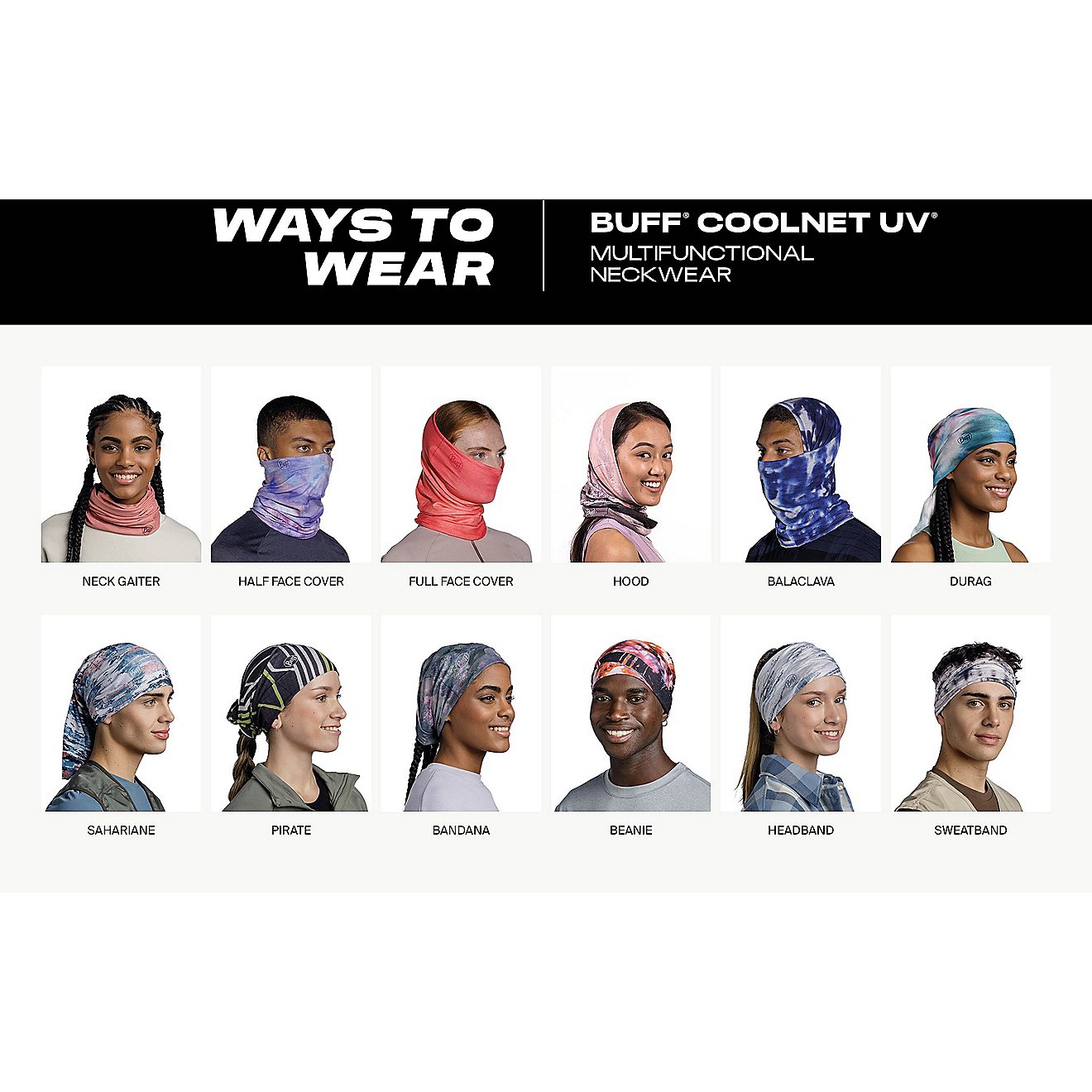 Buff CoolNet UV+ Multifunctional Headwear                                                                                        - view number 2
