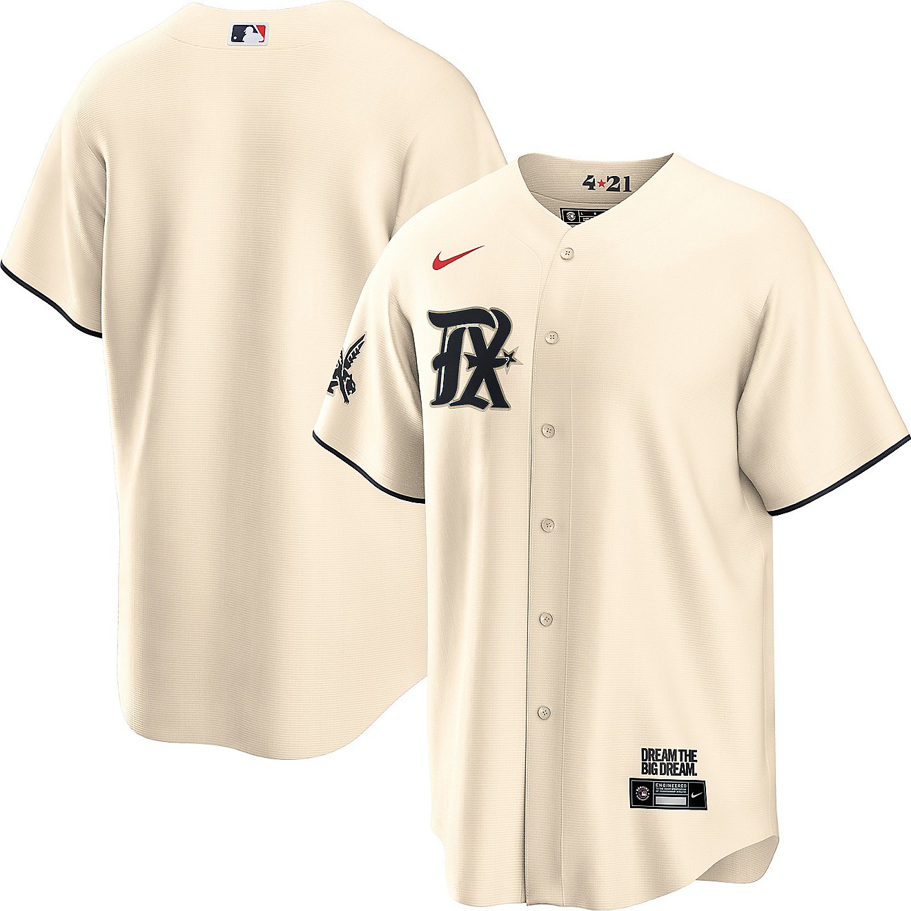 Nike Men's Texas Rangers Bell City Connect Replica Jersey                                                                        - view number 3