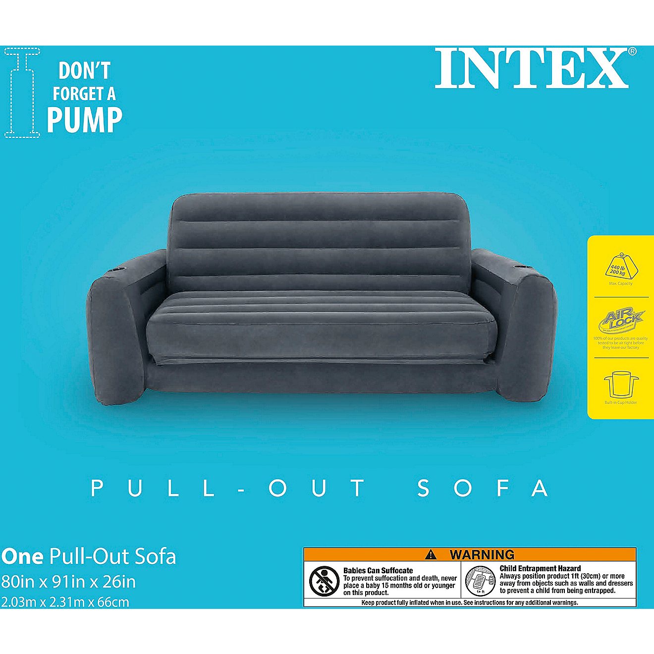 INTEX Pull-Out Sofa Queen Air Mattress                                                                                           - view number 4