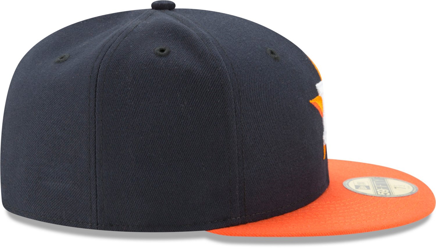 New Era /Orange Houston Astros Road Authentic Collection On Field 59FIFTY Performance Fitted Hat - view number 4