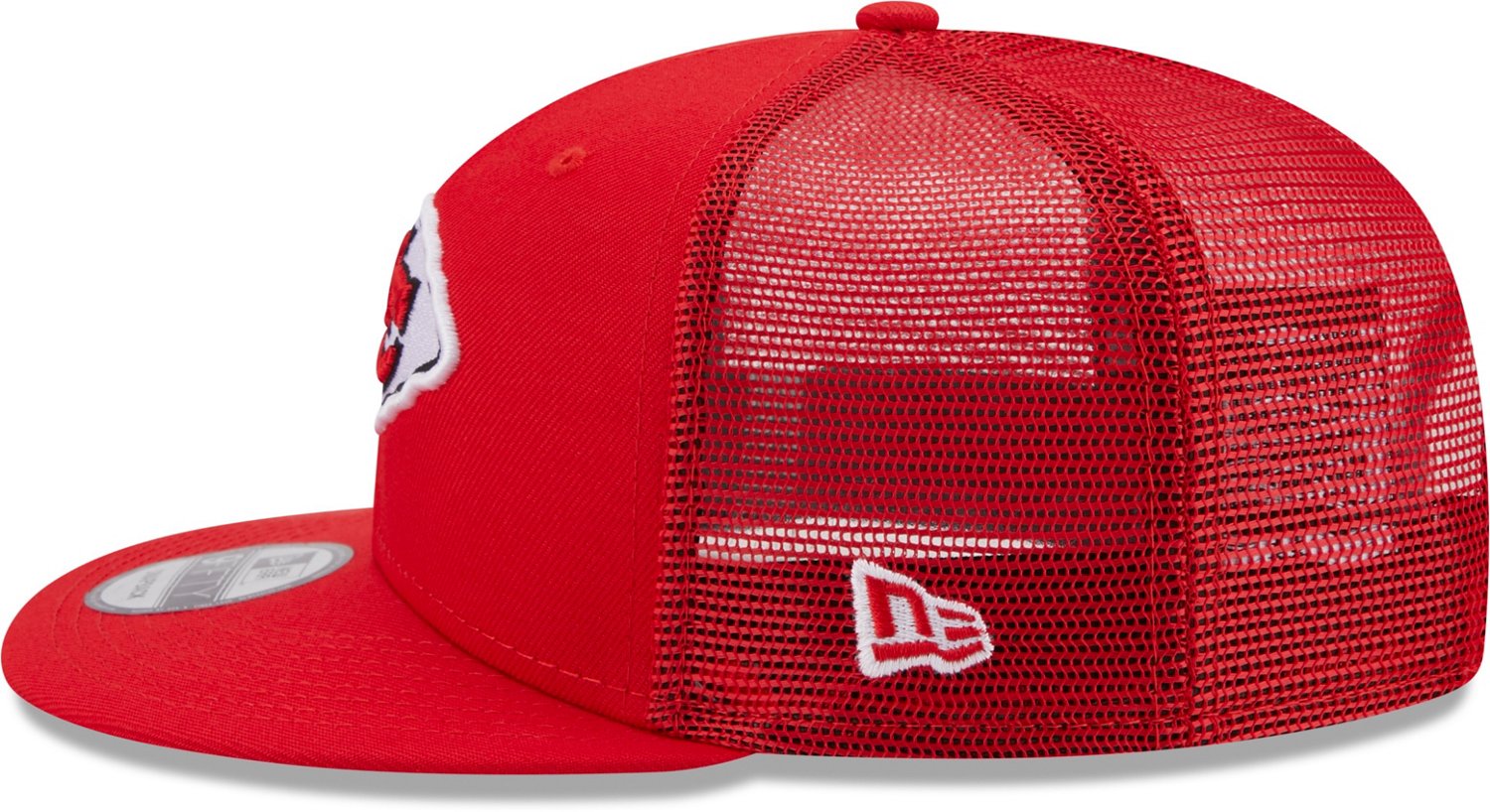 New Era Red Kansas City Chiefs Classic Trucker 9FIFTY Snapback Hat