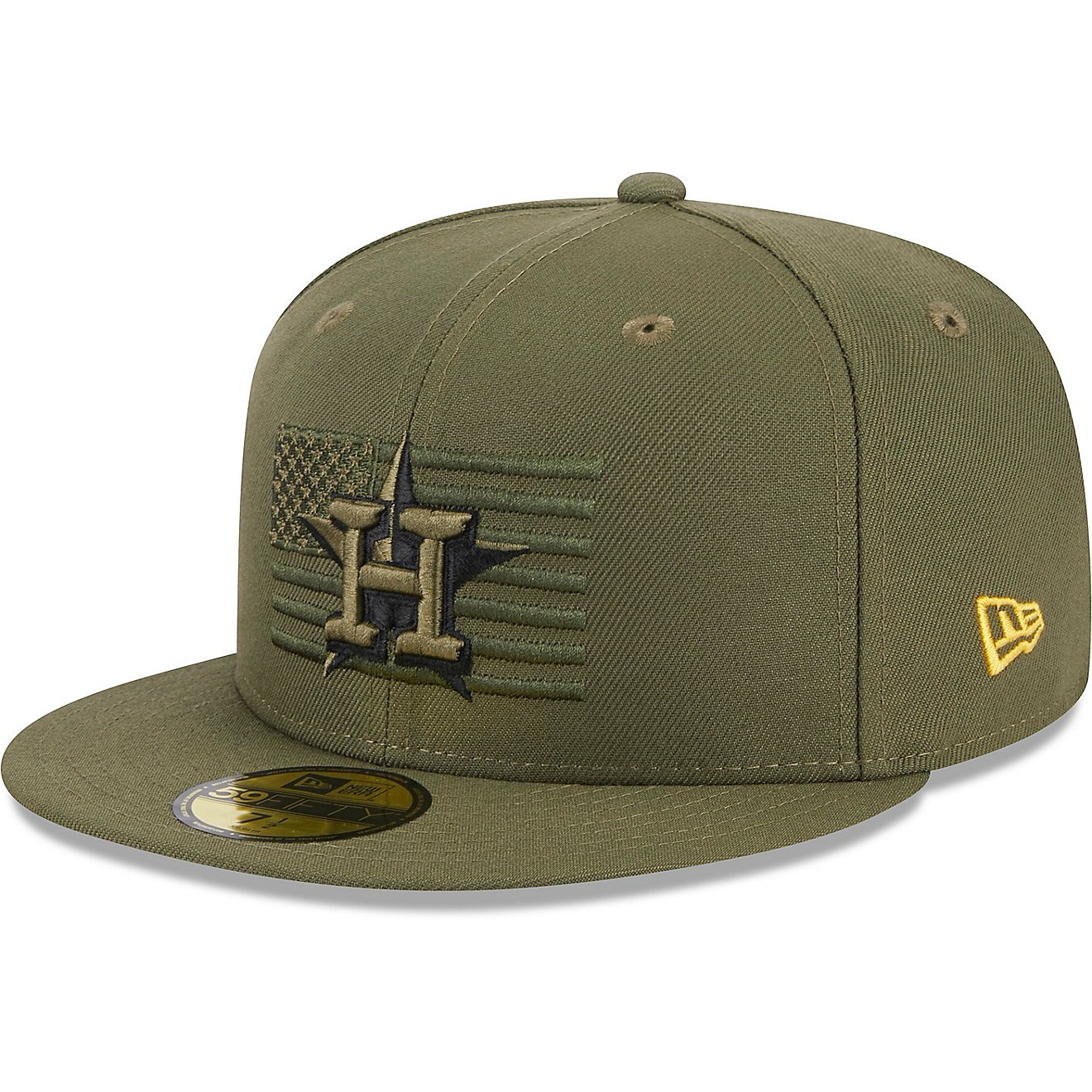 New Era Men's Houston Astros 23 MLB Armed Forces 59FIFTY Cap                                                                     - view number 1