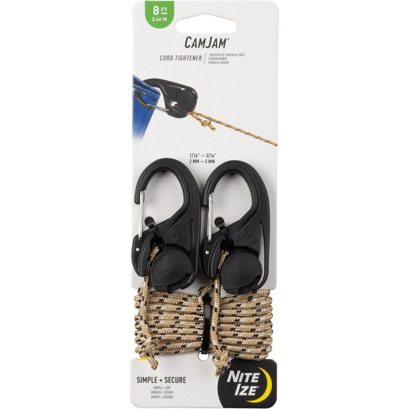 Nite Ize CamJam Cord Tighteners 4-Pack Black - Camping Accessories at Academy Sports