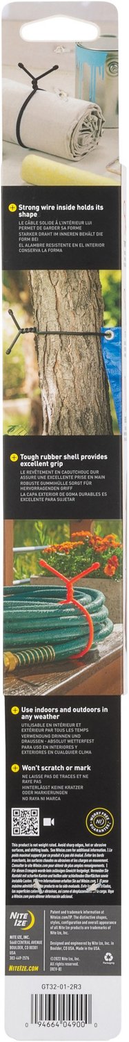 Nite Ize Gear Tie Original 32 in Reusable Rubber Twist Ties 2-Pack                                                               - view number 2