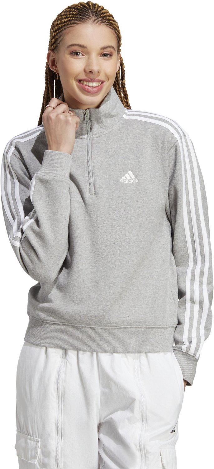 adidas Women's Essentials 3Stripe 1/4 Zip Sweatshirt - view number 5
