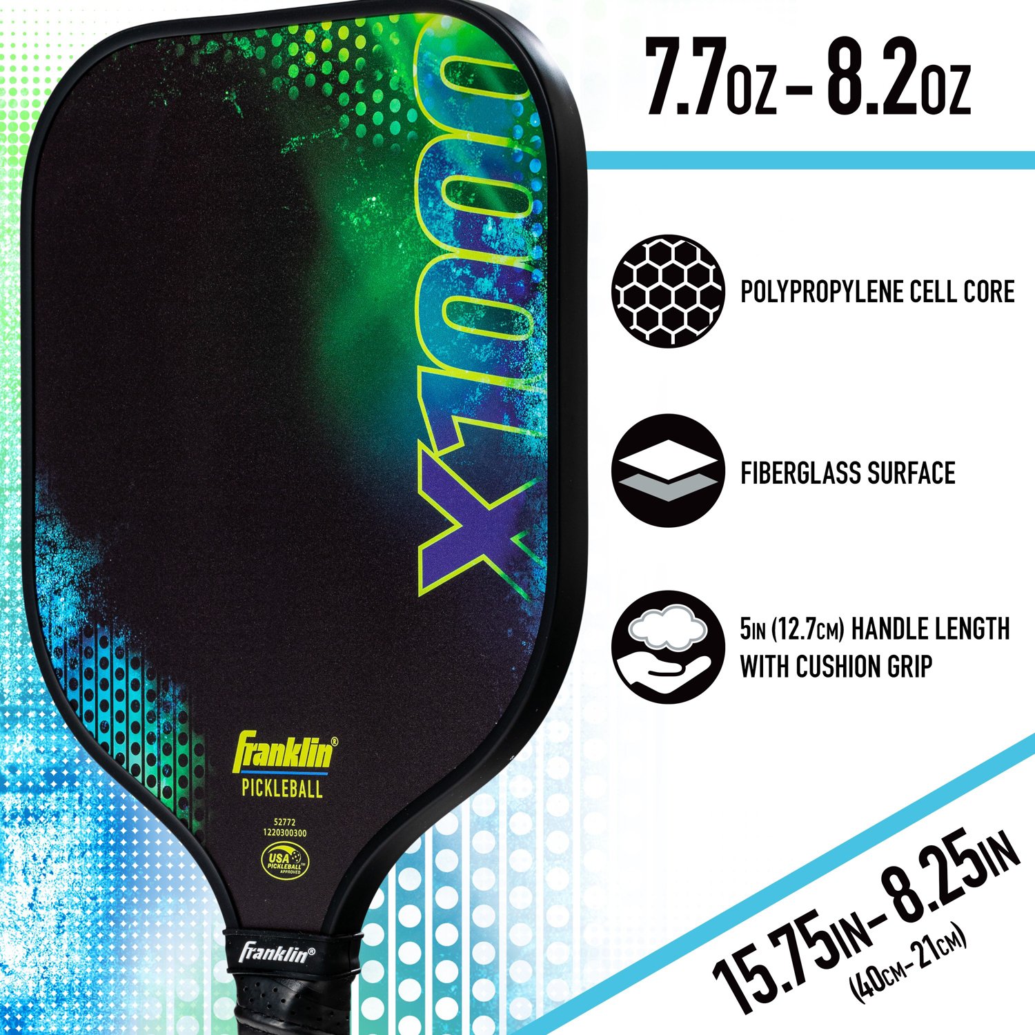 Franklin X-1000 Lightweight Pro Pickleball Paddle                                                                                - view number 5