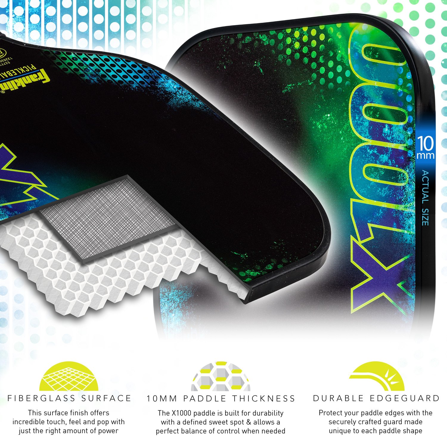 Franklin X-1000 Lightweight Pro Pickleball Paddle                                                                                - view number 7