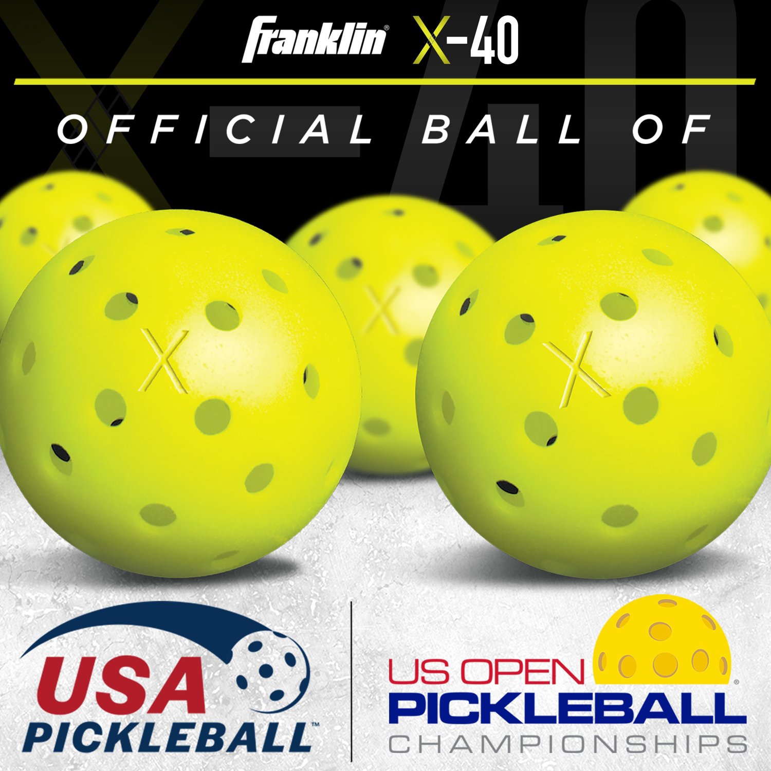 Franklin Pro X-40 Outdoor Pickleballs Bulk 400-Pack                                                                              - view number 7