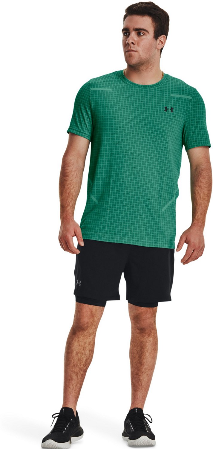 Under Armour Men's Seamless Grid Tshirt Academy
