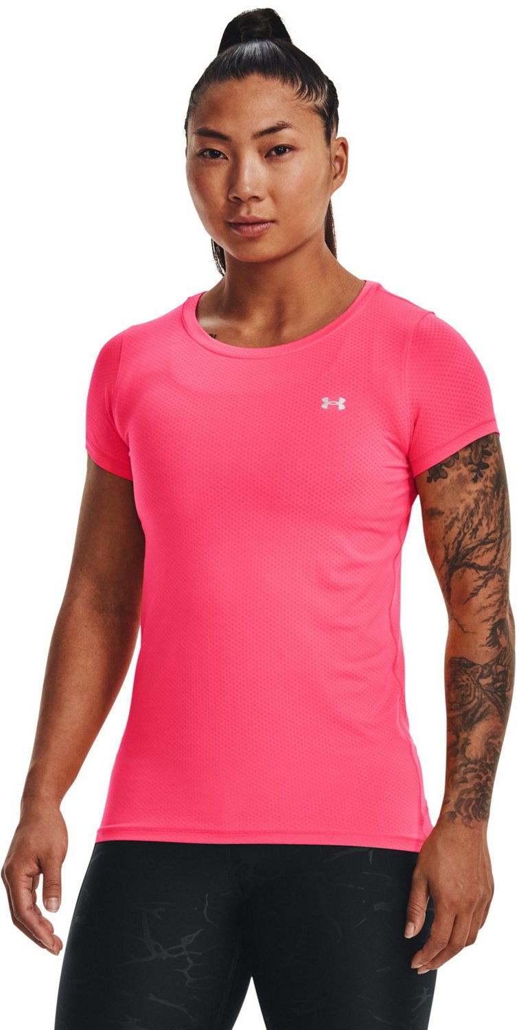 Womens Under Armour Heat Gear Short Sleeve Technical Tops