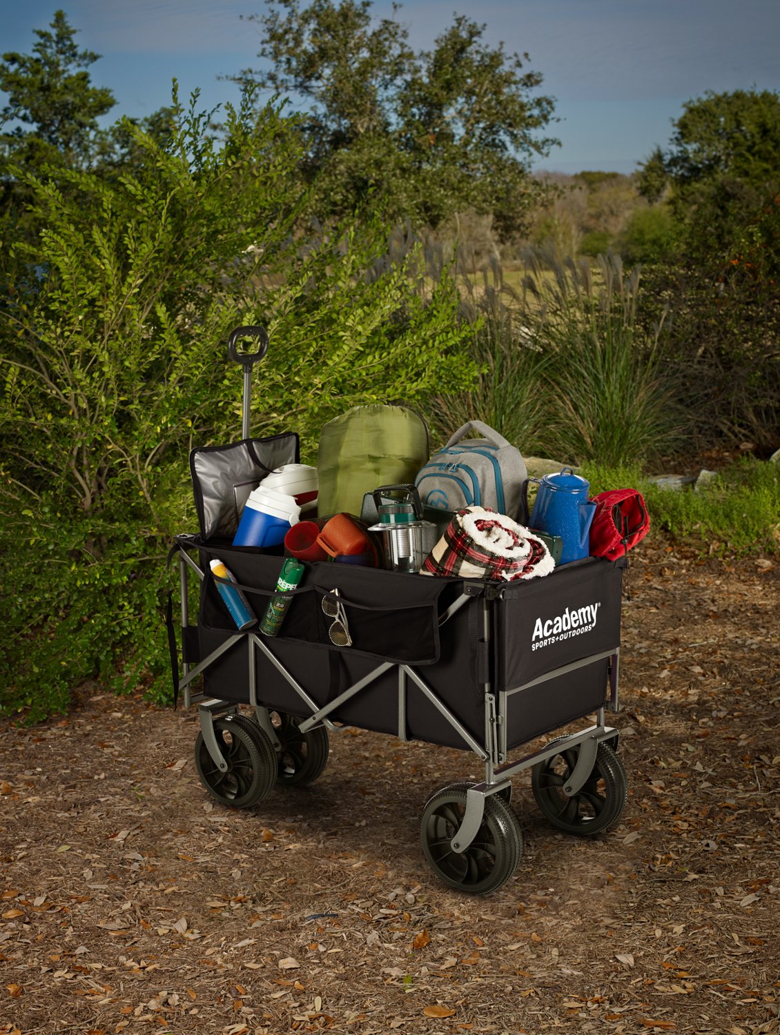 Academy Sports + Outdoors XL Folding Wagon with Tailgate and Strap                                                               - view number 15