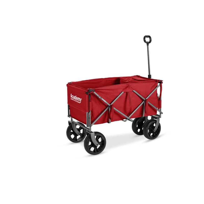 Academy Sports + Outdoors XL Folding Wagon with Tailgate and Strap Team Red - Collapsible Furniture