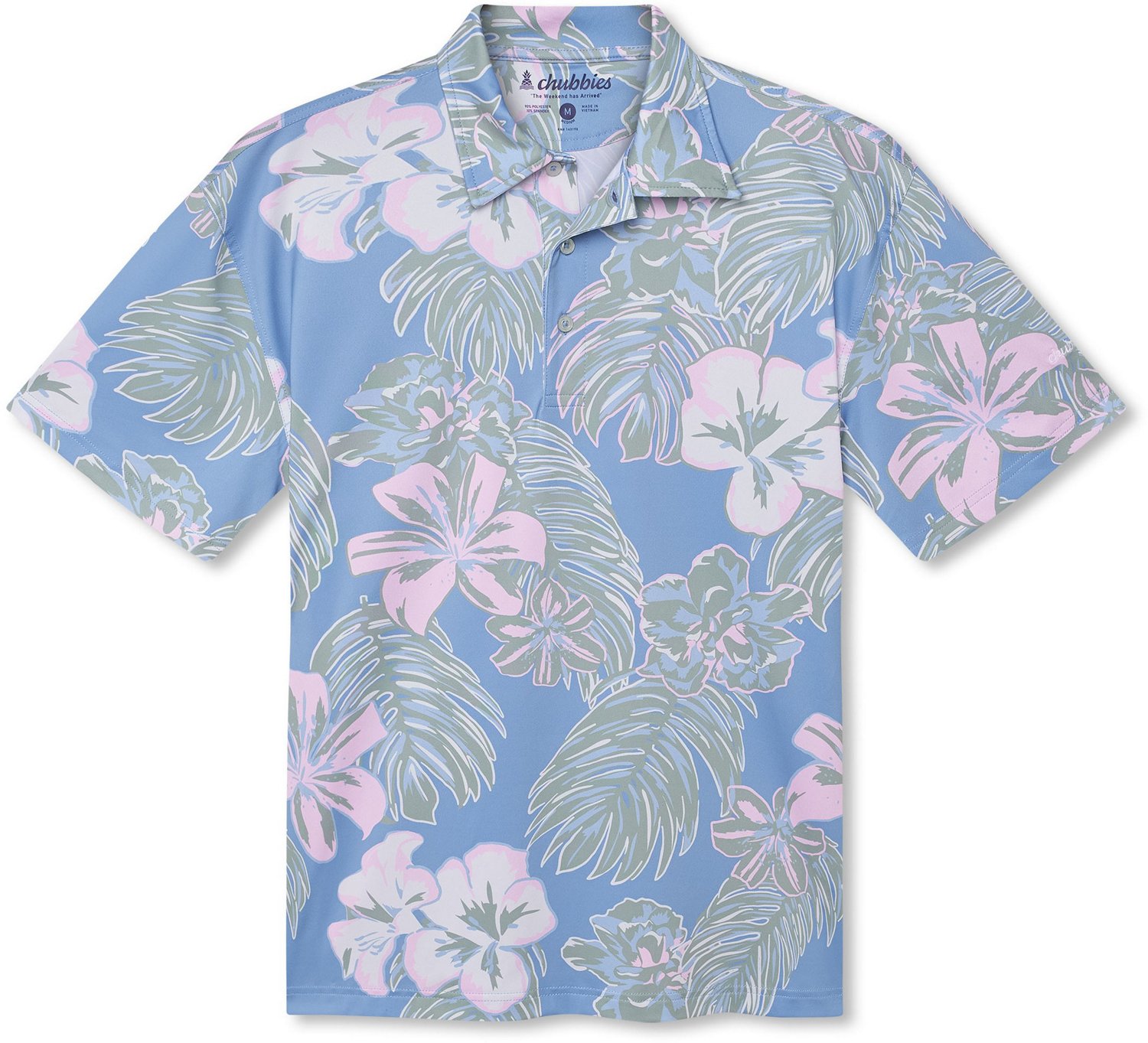 Chubbies Men's Dad's Vacation Performance Polo Shirt | Academy