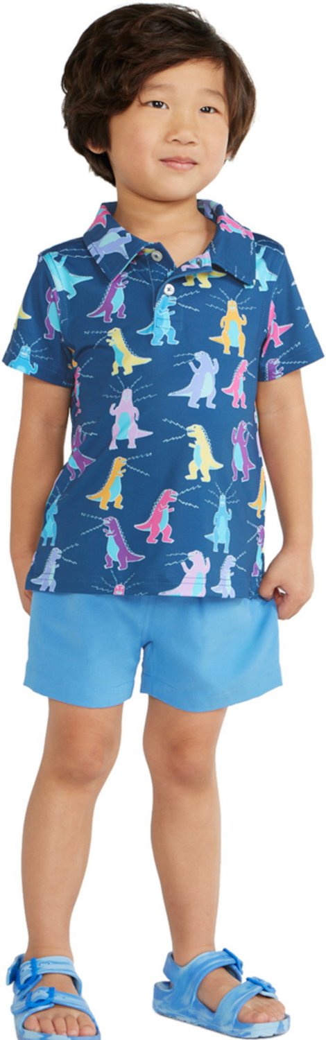 Chubbies Toddler Boys' Tyrannosaurus Reps Polo Shirt | Academy