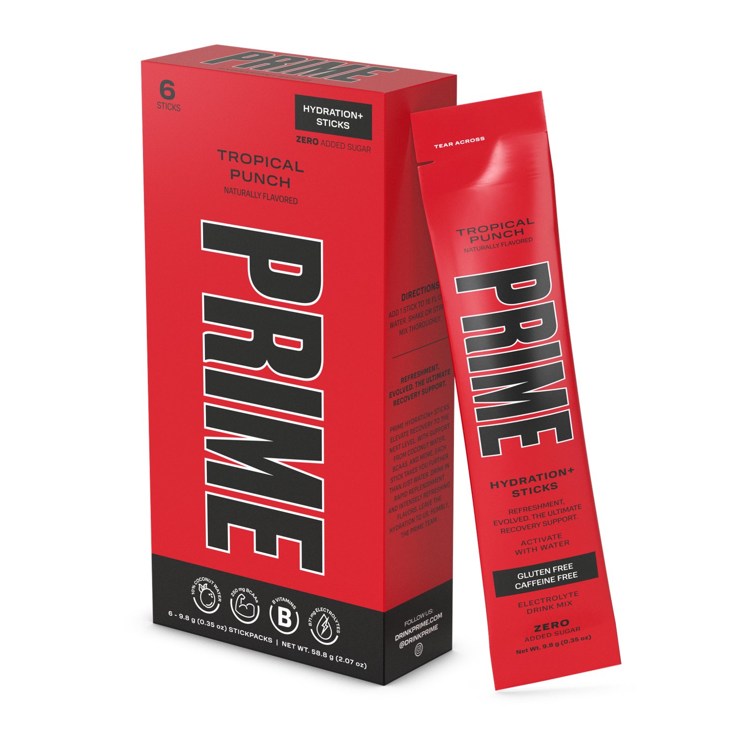 Prime Tropical Punch Hydration Stick 6-Pack