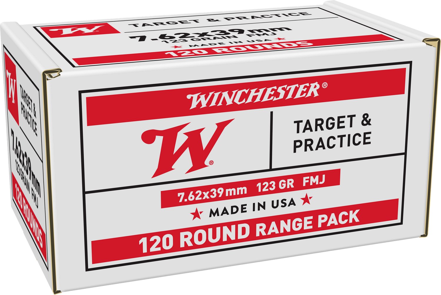 Winchester 7.62 x 39mm 123-Grain Rifle Shotshell Ammunition - 120 Rounds