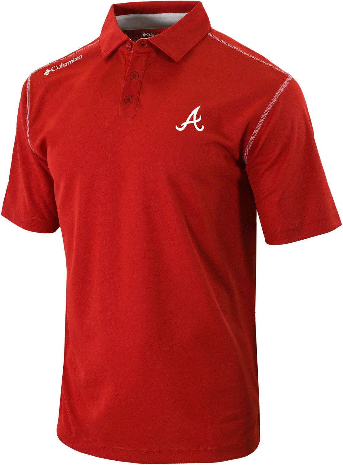 Columbia Sportswear Men's Atlanta Braves Shotgun Polo Shirt                                                                      - view number 1