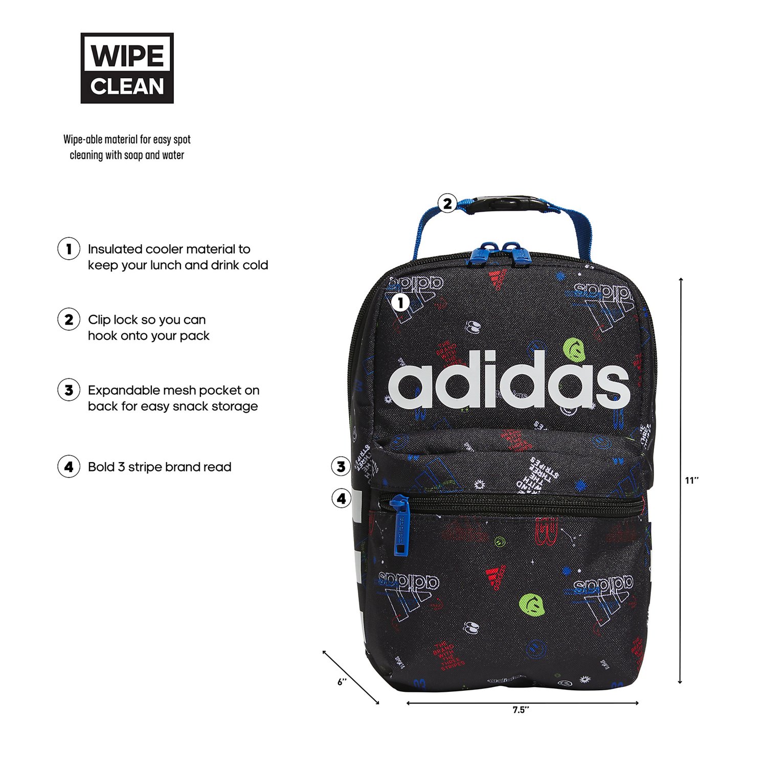adidas Santiago 2 Jersey Lunch Bag - view number 5
