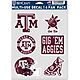 WinCraft Texas A&M University Multi Use Decals 6-Pack                                                                            - view number 1 selected