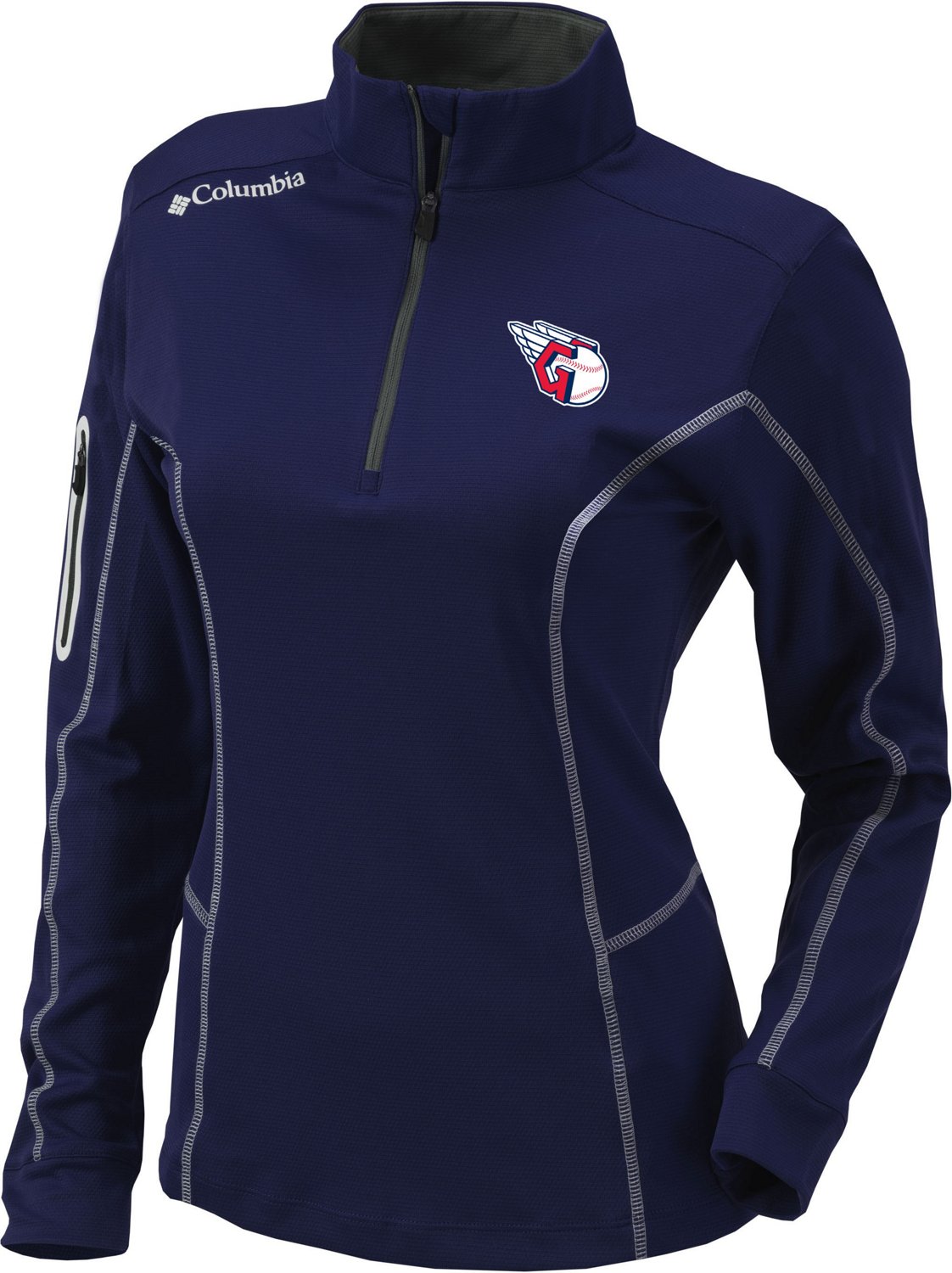 Columbia Sportswear Women's Cleveland Guardians Shotgun 1/4 Zip ...