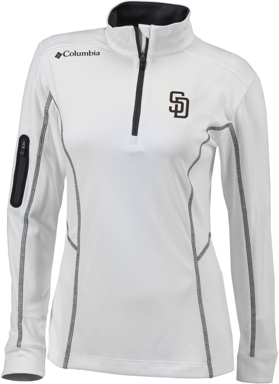 Columbia Sportswear Women's San Diego Padres Shotgun 1/4 Zip Pullover