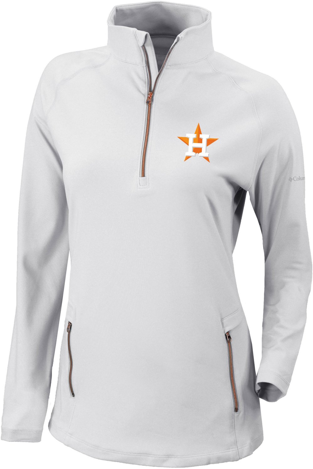 Columbia Sportswear Women's Houston Astros Omni-WICK Outward Nine 1/4-Zip Pullover