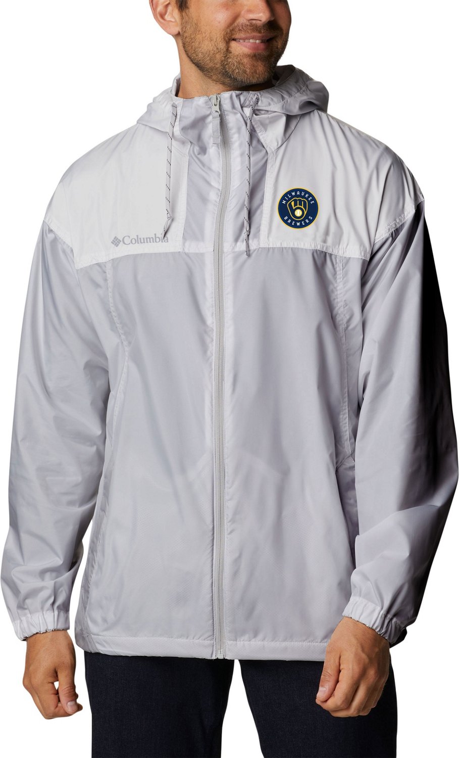 Columbia Sportswear Men's Milwaukee Brewers Flash Challenger Windbreaker