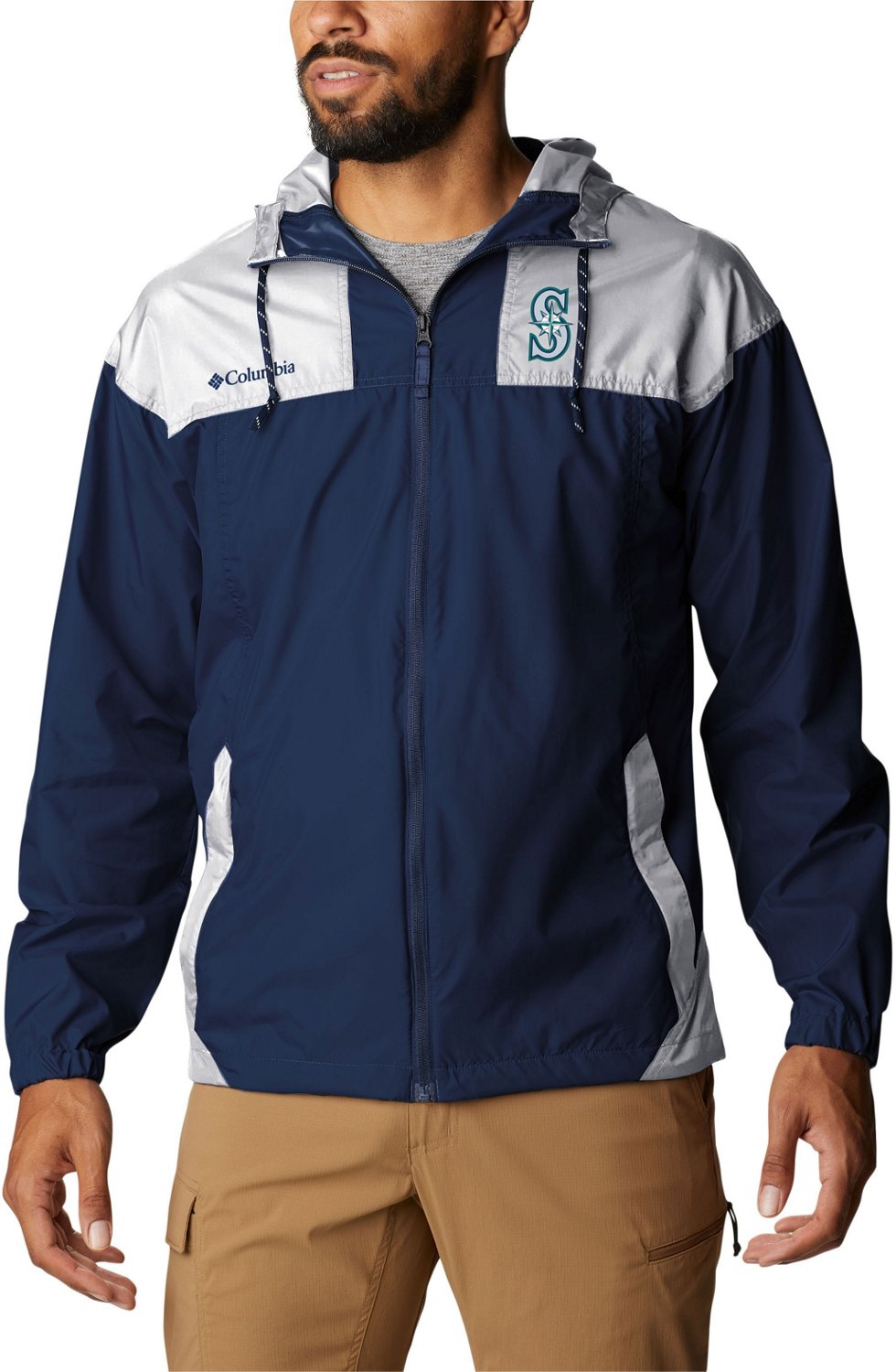 Columbia Sportswear Men's Seattle Mariners Flash Challenger Windbreaker