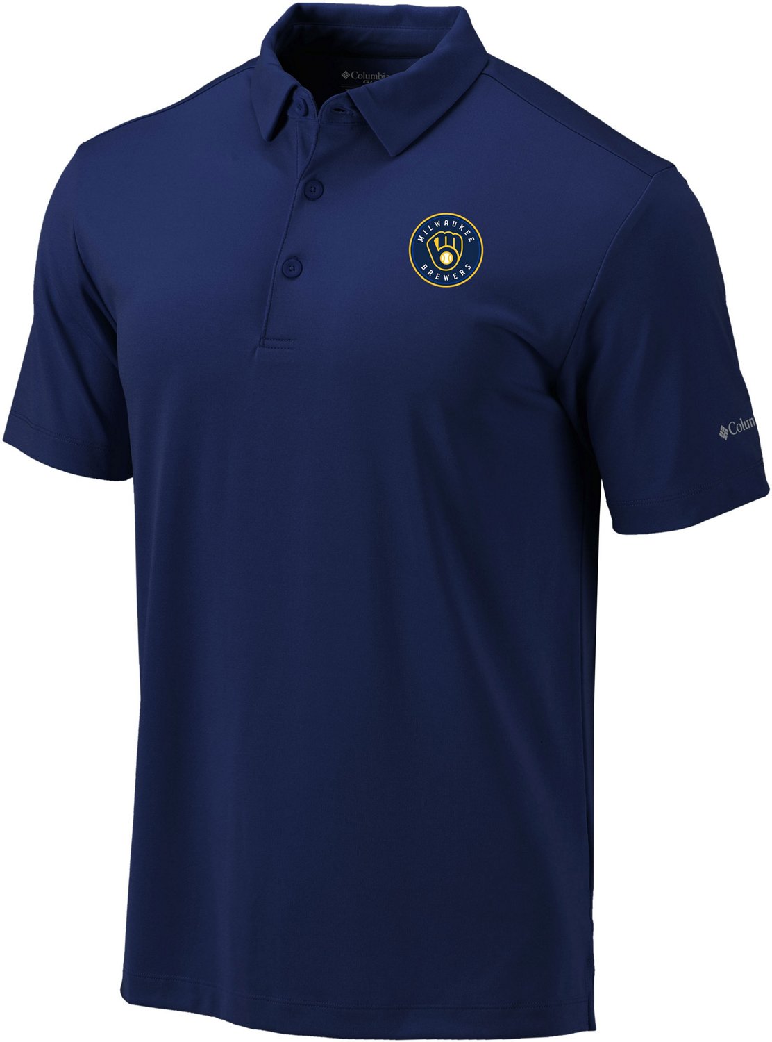 Milwaukee Brewers Men's Moisture Wicking Polo Shirt