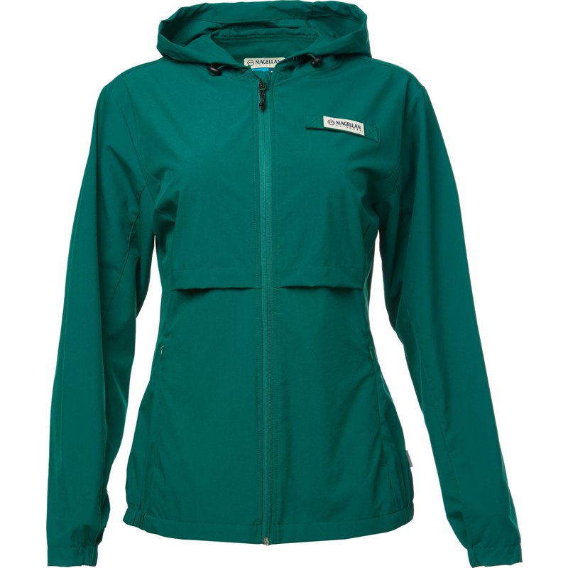 Magellan Outdoors Women's Fishing Overcast Windbreaker Jacket Aventurine, X-Small - Women's Fishing Tops at Academy Sports